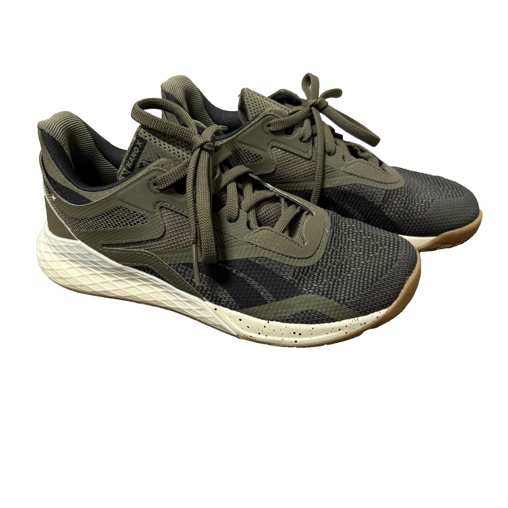 Reebok Nano X Shoes Mens Size 7.5 Green Black Training Sneakers G57757